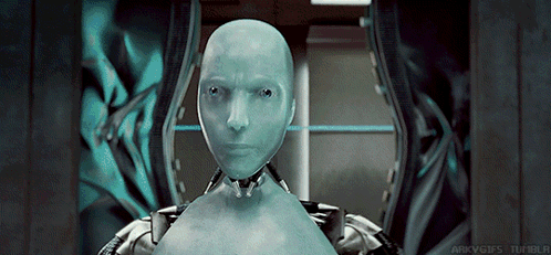 A Robot 'S Head Is Shown In A Gif That Says Arkgifs Tumblr GIF
