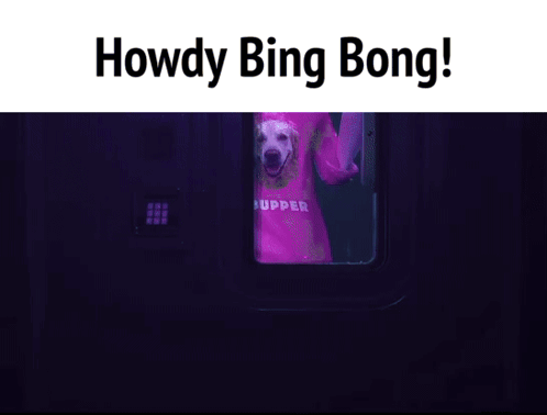 A Robot Wearing A Pink Shirt That Says Bumper On It GIF
