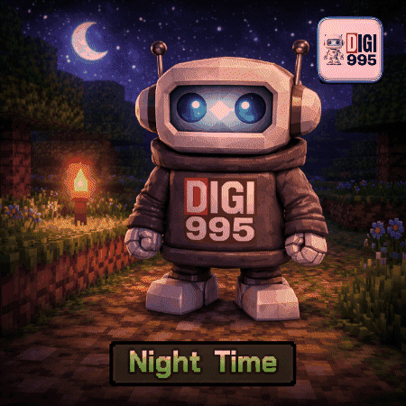 A Robot With A Digi 995 Hoodie On GIF