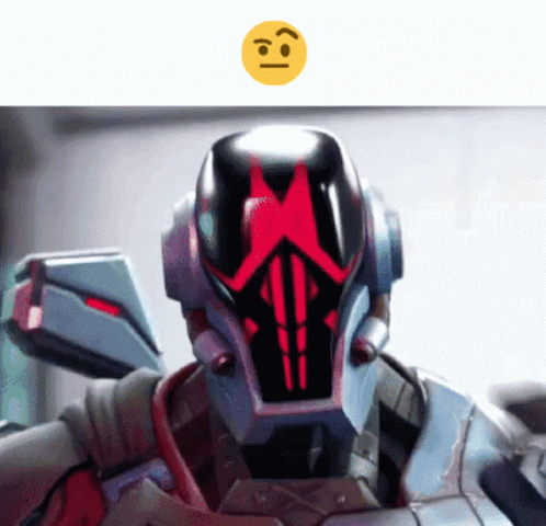 A Robot With A Yellow Smiley Face Above It That Says ' Angry ' GIF