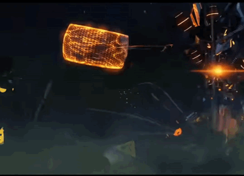 A Robot With The Number 0 On It 'S Back GIF