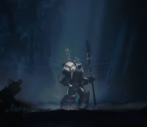 A Robot With The Word Wrath On Its Chest GIF