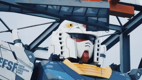A Robot With The Words Earth Federation Space Force On The Side GIF