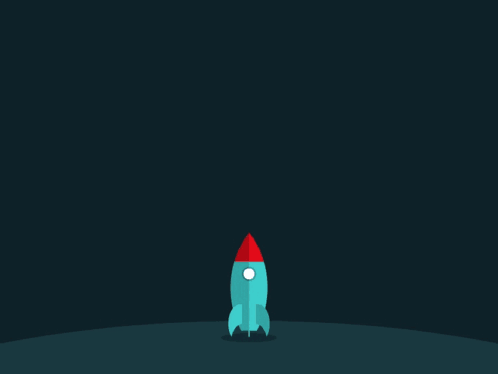 A Rocket With A Crescent Moon Behind It And The Numbers +85 % +300 % +50 % And +75 % +50 GIF