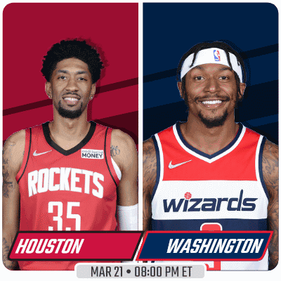 A Rockets And Wizards Basketball Game Is Scheduled For Mar 21 GIF