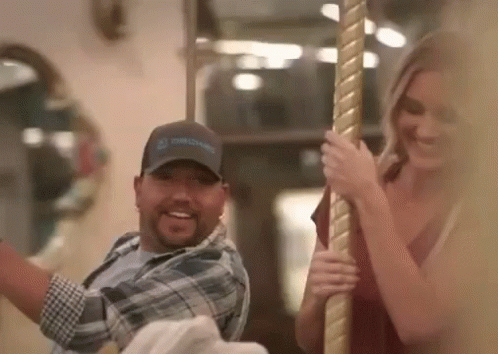 A Romantic Merry Go Round Ride GIF