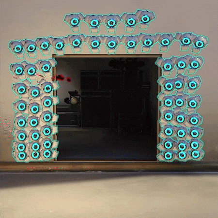 Room Filled With Speakers And YoYo Sign GIF
