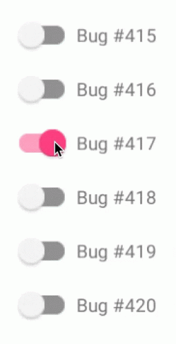 A Row Of Buttons With The Numbers 415 416 417 And 419 On Them GIF