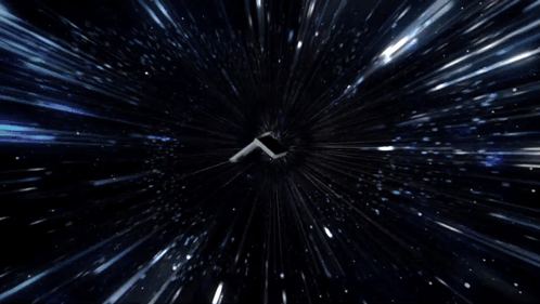 A Samsung Phone Is Being Displayed In Space GIF