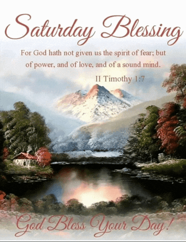 A Saturday Blessing With A Bible Verse From Timothy GIF