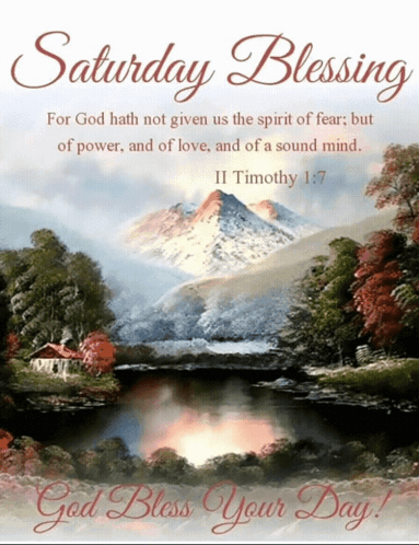A Saturday Blessing With A Bible Verse From Timothy GIF