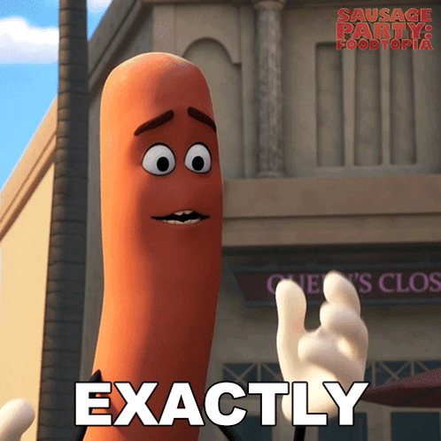 A Sausage From The Movie Sausage Party Foodtopia GIF