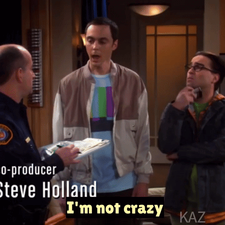 A Scene From The Big Bang Theory Shows Steve Holland As The Producer GIF