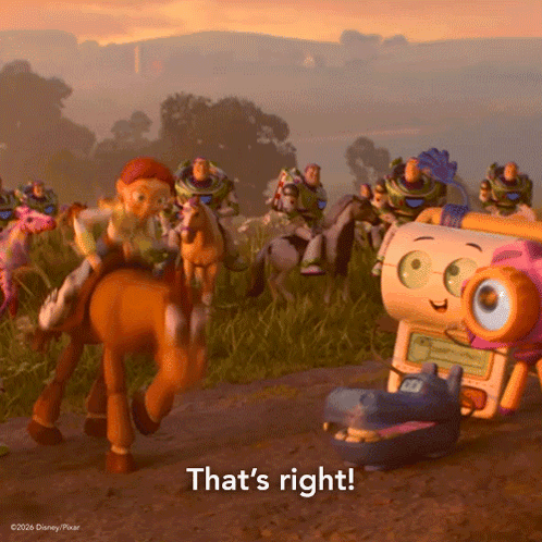 A Scene From Toy Story With Buzz Lightyear On A Horse GIF