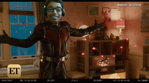 Boy In Ant Man Costume From Marvel GIF