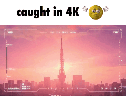 A Screen Shot Of A City With The Words Caught In 4K GIF
