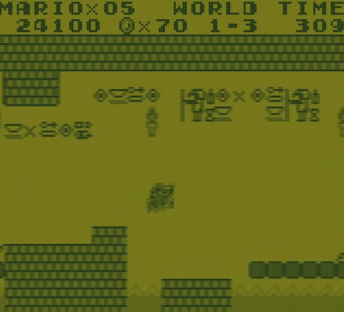 a screen shot of a video game called mario 05 world time 305