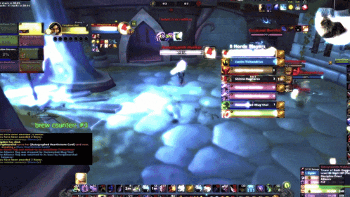 A Screen Shot Of A Video Game With A Brew Counter On The Bottom Left GIF