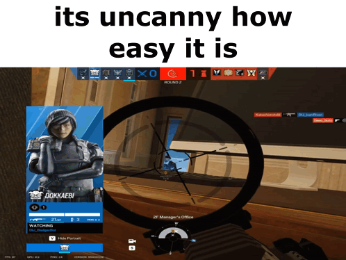 A Screen Shot Of A Video Game With The Words Its Uncanny How Easy It Is GIF