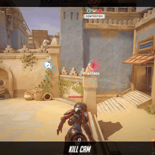 A Screen Shot Of A Video Game With The Words Kill Cam On The Bottom GIF