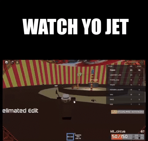 A Screen Shot Of A Video Game With The Words Watch Yo Jet On It . GIF