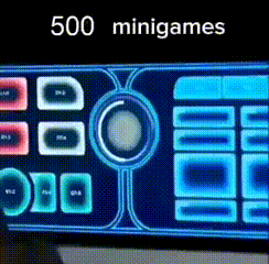 A Screen That Says 500 Minigames On The Top GIF