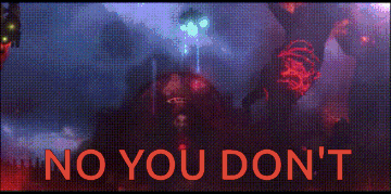 A Screen That Says No You Don 'T With A Picture Of A Monster GIF