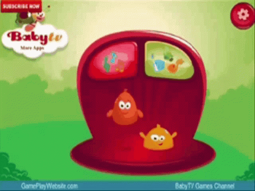 A Screenshot Of A Baby Tv App With A Subscribe Button GIF