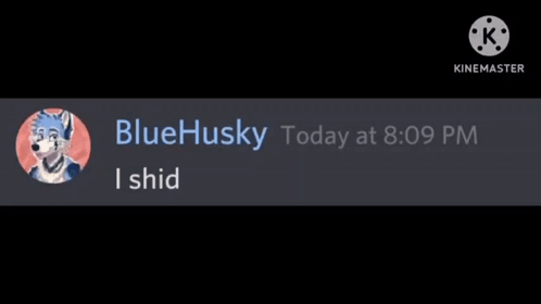 A Screenshot Of A Blue Husky Today At 8:09 Pm I Shid GIF