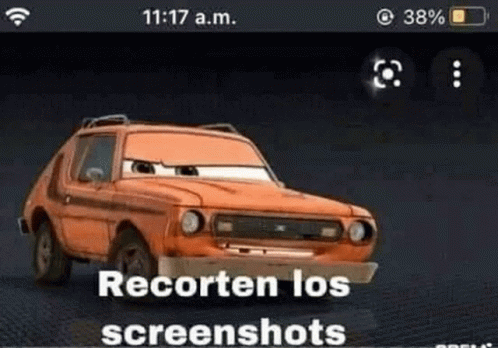 A Screenshot Of A Car From Cars 3 On A Cell Phone . GIF