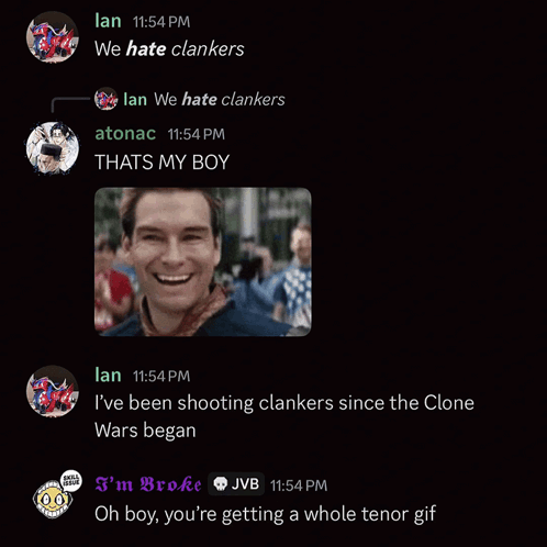 A Screenshot Of A Conversation Between Lan And Atonac GIF