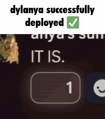 A Screenshot Of A Game That Says " Dylanya Successfully Deployed " GIF