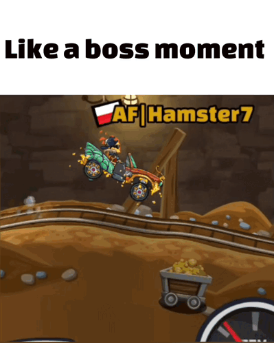 A Screenshot Of A Game That Says Like A Boss Moment Af Hamster7 GIF