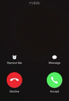A Screenshot Of A Phone Call With Narita Brian On It GIF