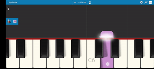 A Screenshot Of A Piano Playing A Song With A C6 Chord In The Middle GIF