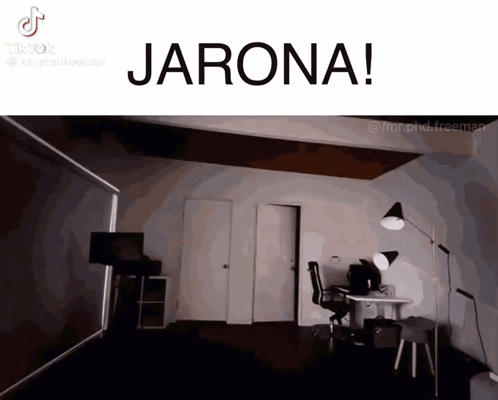A Screenshot Of A Room With The Words Jarona On The Top GIF