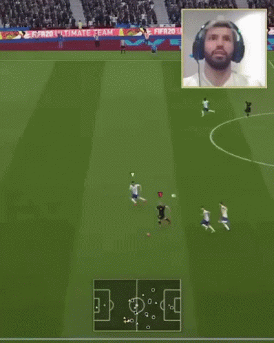 A Screenshot Of A Soccer Game Shows Players Such As Ronaldo And Messi GIF