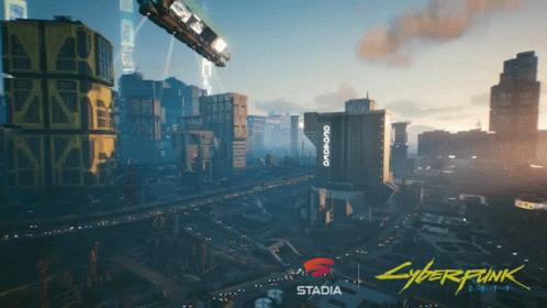A Screenshot Of A Video Game Called Cyberpunk 2077 GIF
