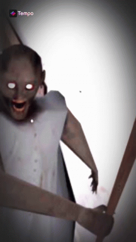 A Screenshot Of A Video Game Called Tempo Shows A Scary Looking Character GIF