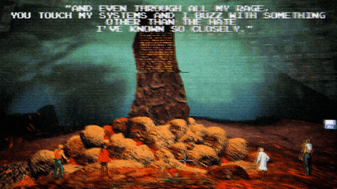 A Screenshot Of A Video Game Says " And Even Through All My Rage " GIF