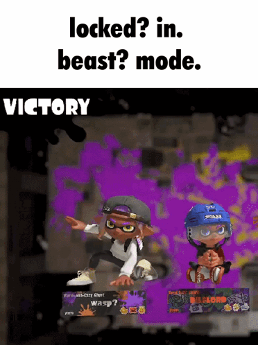 A Screenshot Of A Video Game Says Locked In Beast Mode Victory GIF