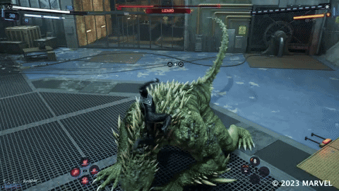 A Screenshot Of A Video Game Shows A Lizard In The Background GIF