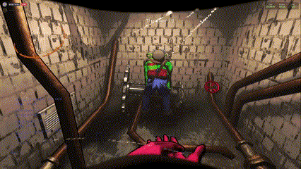 A Screenshot Of A Video Game Shows A Person Holding A Gun In A Tunnel GIF