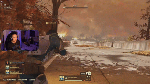 A Screenshot Of A Video Game Shows A Player Named Attacker Playing A Video Game GIF