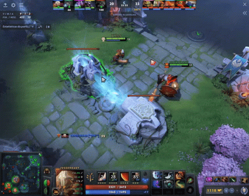 A Screenshot Of A Video Game Shows A Player With A Score Of 1415 GIF