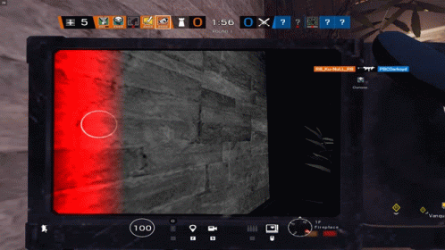A Screenshot Of A Video Game Shows A Red Circle In The Middle GIF