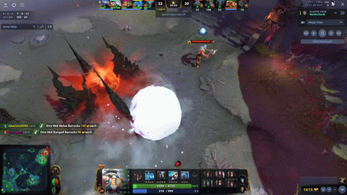 A Screenshot Of A Video Game Shows A Snowball Being Thrown In The Air GIF