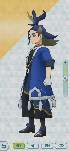 A Screenshot Of A Video Game Shows The Back Of A Character Wearing A Blue Shirt GIF