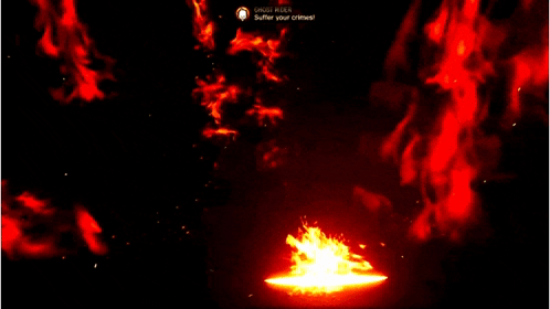 A Screenshot Of A Video Game That Says " Buffer Your Crimes " On The Bottom GIF