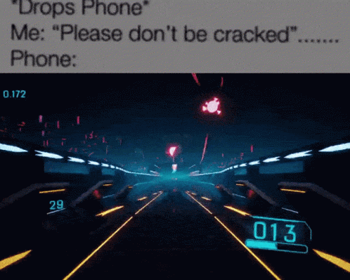 A Screenshot Of A Video Game That Says Drops Phone Me Please Don 'T Be Cracked Phone GIF